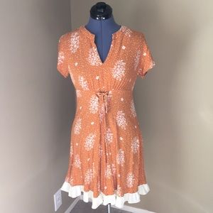 Goldenrod Boho Tunic Lace Xhilaration M